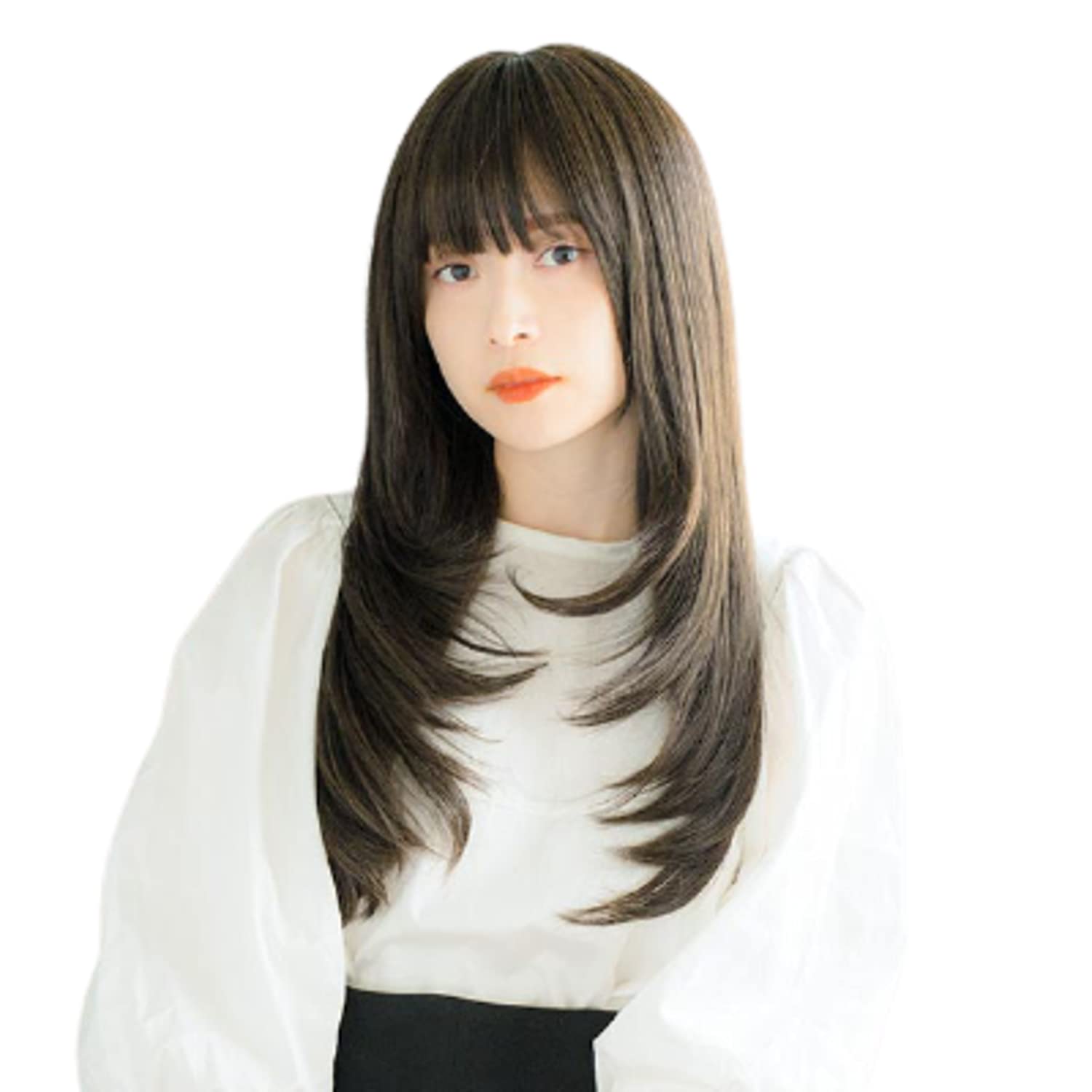 

Парик Полный парик 4 цвета Размер M Мишель Длинный Темный [Linea Storia] (Рич Браун)