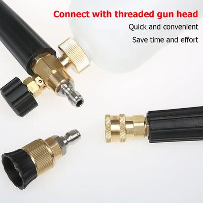 High Pressure Brass Washer Connector M14x1.5mm 1/4" Quick Connector Car Washer Adapter Water Gun Hydraulic Couplers Couplings