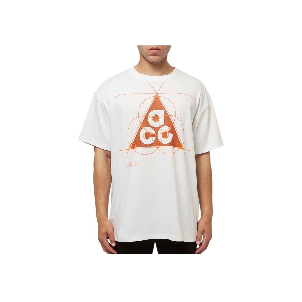 Nike ACG NRG T-shirt White/Orange Men Streetwear FB8119-121