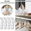 Clothes Hanger Connector Multi-Layer Cascading Clothes Hanger Hooks for Home Multi-Function Closet Storage Rack