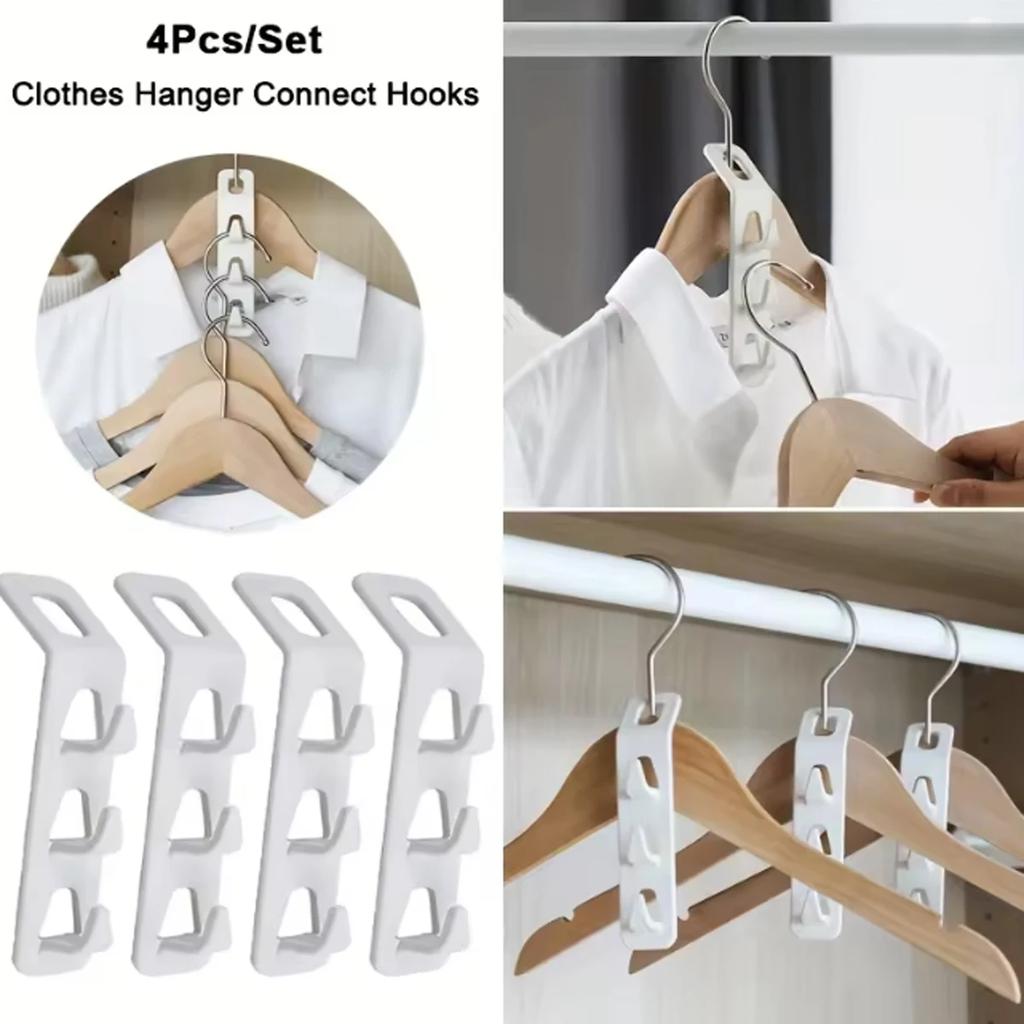 Clothes Hanger Connector Multi-Layer Cascading Clothes Hanger Hooks for Home Multi-Function Closet Storage Rack
