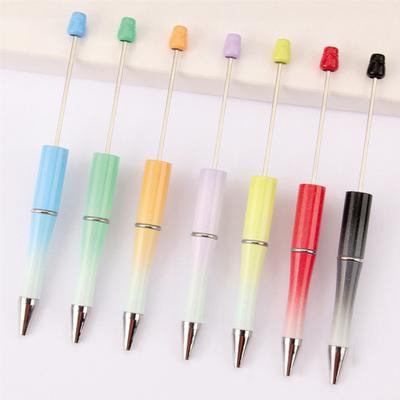 10 Stück Perlen DIY Stift mit bunten Perlen und nachfüllbarer Tinte Leicht schreibender Kugelschreiber Kreatives Basteln für Kinder Lustige Schulsachen