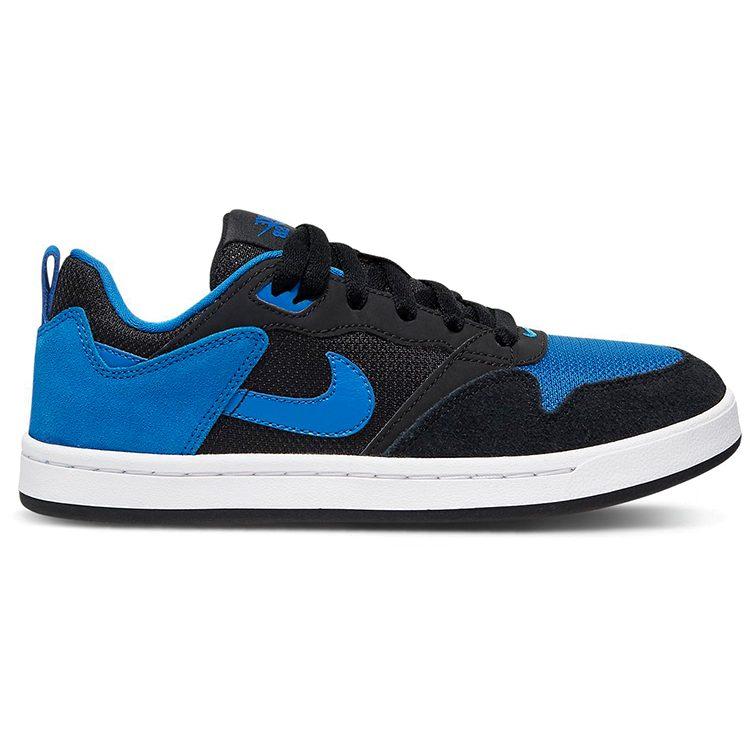 Nike SB Alleyoop Low Top Skateboard Shoes Black Blue Unisex CJ0883-004
