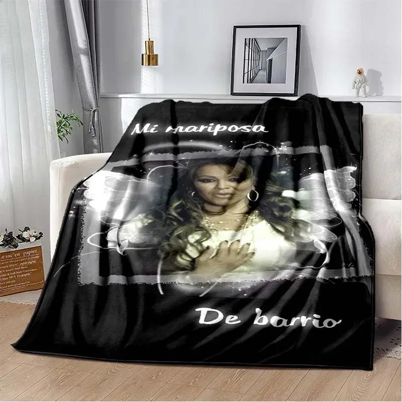 Coperta stampata della cantante latina Jenni Rivera Moda Letto Divano Aria Condizionata Alla Moda Tempo Libero Picnic Viaggio Personalizzabile Coperta