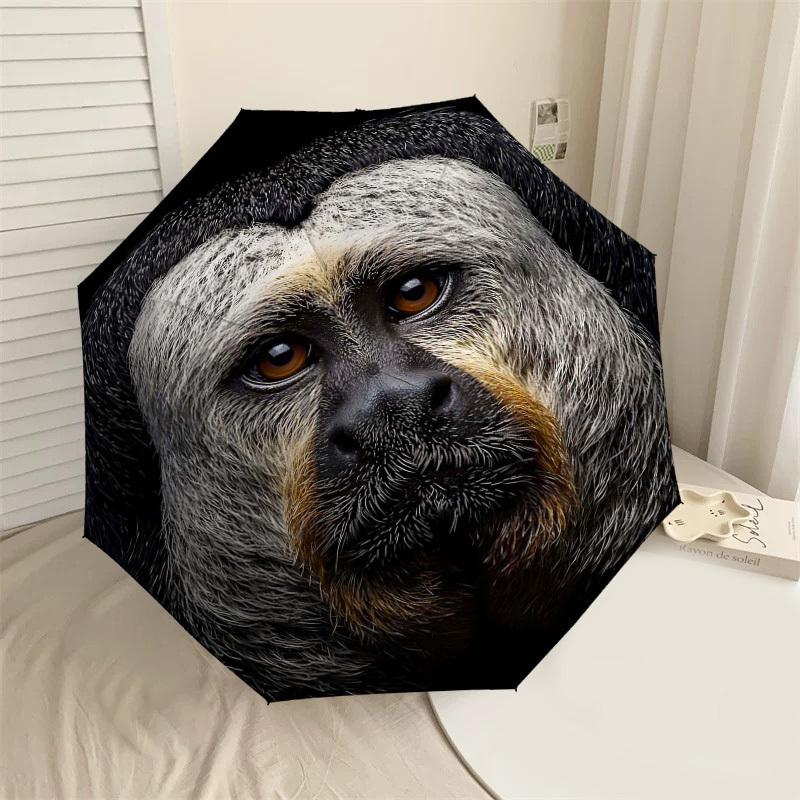 

1PC Monkey, Portrait Umbrella-8-Rib Reinforced, Automatic Open, Lightweight & Durable, Cute Fashion Accessory for Outdoor-Y0367