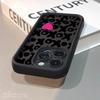 Black Lips Kiss Print Soft Silicone Phone Case For iPhone 16 15 Pro Max 14 13 12 11 Pro Max 7 8 15 Plus X XS XR Shockproof Cover
