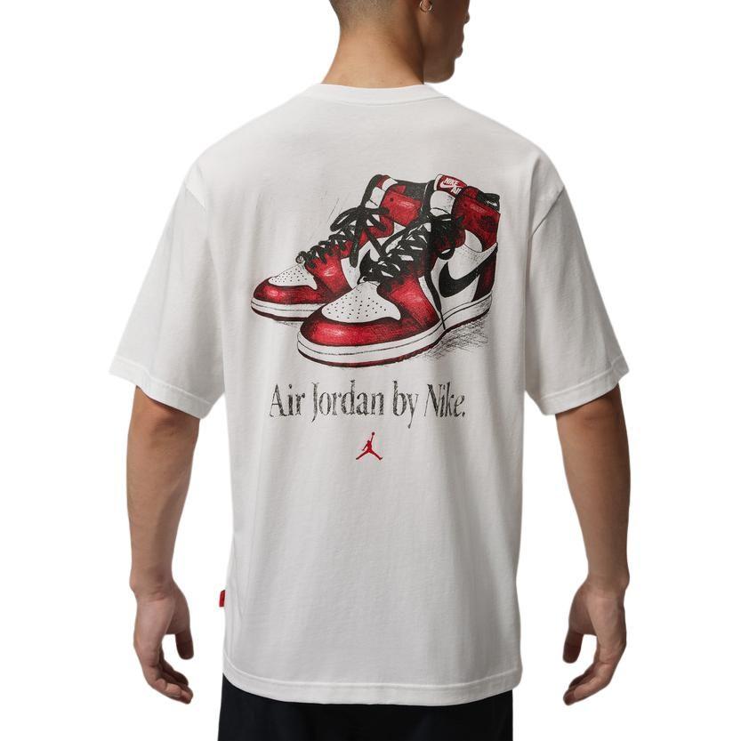 Jordan T Shirts Men's White Crew Neck Moderate IX1577-100