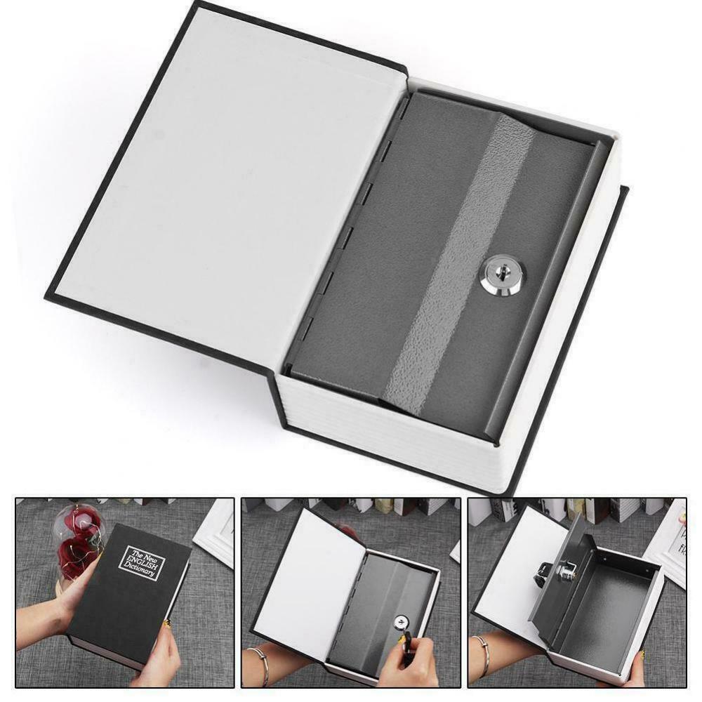 Bank Piggy Bank Lock & Key Safe Metal Box Simulated Book Safe Safe Diversion Dictionary Hollow Book