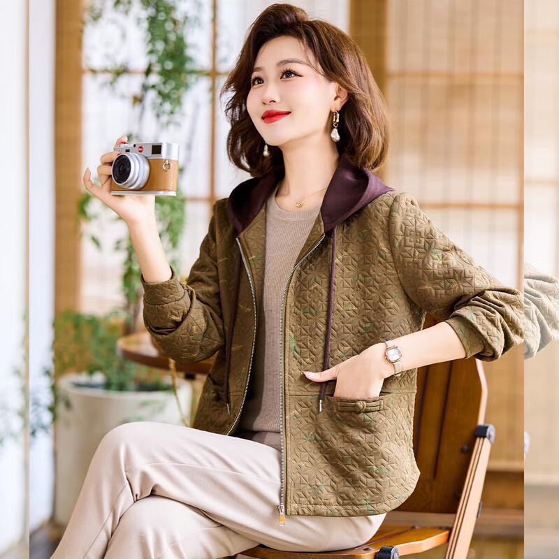 

Женская повседневная куртка с капюшоном 2025 4XL