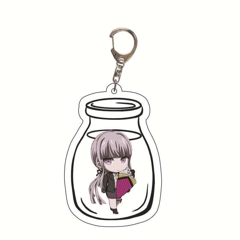 Danganronpa Monokuma, Makoto Naegi & Junko Enoshima Acrylic Keychain Charm Figure