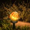 Cute Solar Powered Animal Statue LED Light Resin Frog Snail Figurine Waterproof Ornaments for Landscape Yard Garden Art Decor