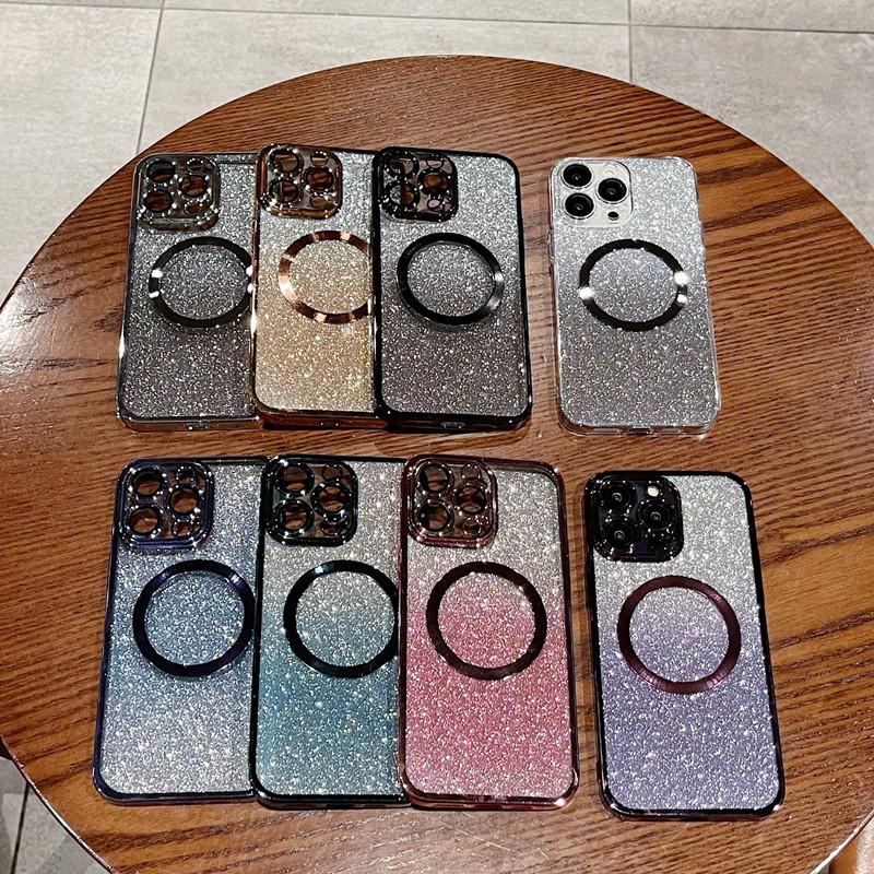 Glitter Plating Magnetic Ring Phone Case For Motorola Moto Edge 40 30 20 E20 E14 E13 E22 E22i E32 E6S E6i E7 Plus E7 Power Cover