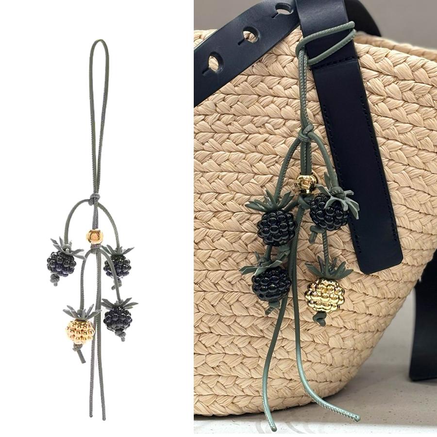 Amora Framboesa Amora Preta Tomate Pingente de Couro para Bolsas Femininas Decoração de Moda Pingente Acessórios para Pendurar na Bolsa