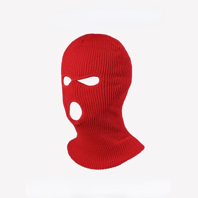 Balaklava Mütze Herren und Damen Herbst/Winter Warme Strickmütze Outdoor Kälteschutz Radsport Kapuzenpullover