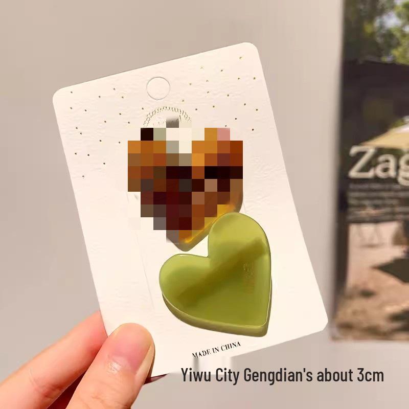 Retro Chic Heart Hair Clip: Cute, Simple, Versatile Side Clip