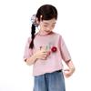 Girls' Pure Cotton Letter Print Short Sleeve T-Shirt