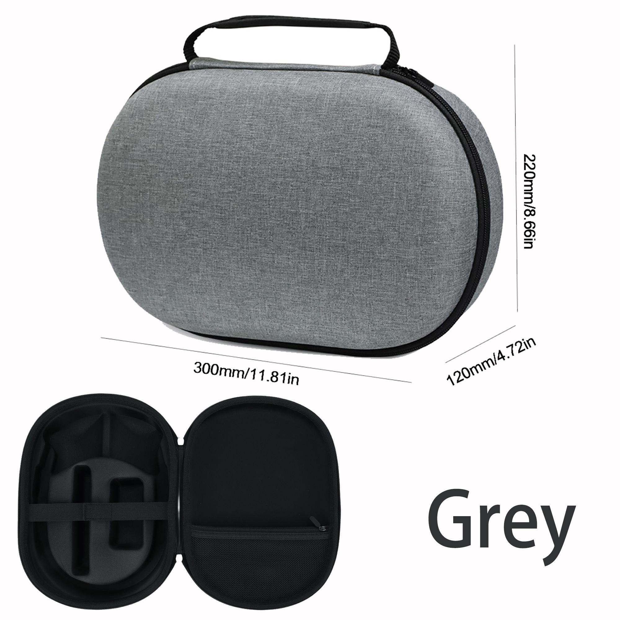 

Чехол для переноски EVA Hard, пылезащитный мешок, противоударный защитный чехол VR с сетчатым карманом, портативный дорожный чехол для Apple Vision Pro серый