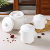 Baijie Ceramic Double-Lid Double-Boiler Stew Pot