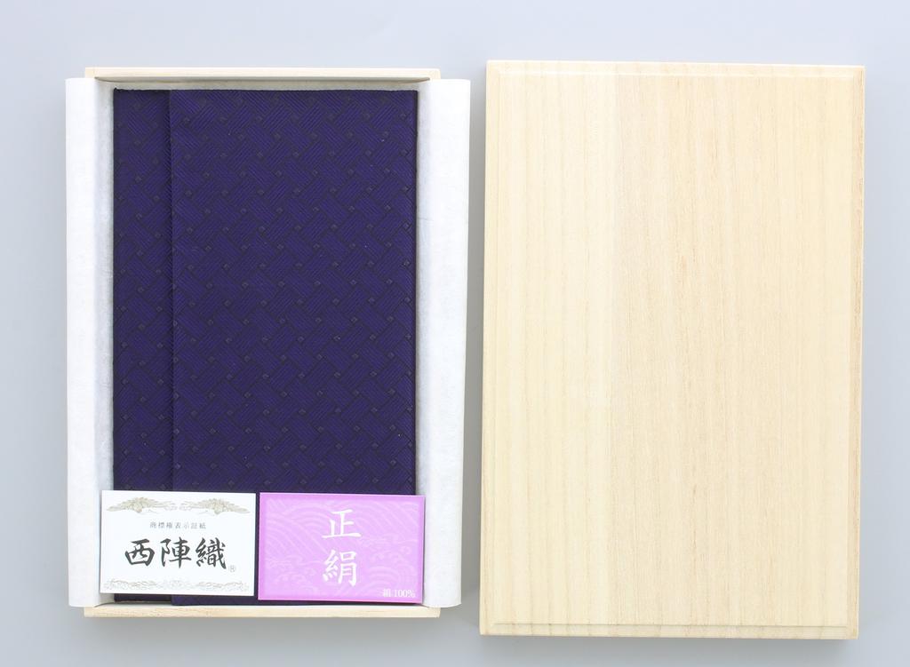 Taiko Sangyo Purple Nishijin-ori Silk Fukusa (Cloth Wrapping Bag) for Celebrations and Condolences, 20 X 12.5 X 0.6 Cm, Dragon Eye Pattern, Gold