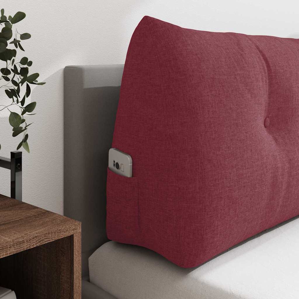 Back Cushion Burgundy 100 X 24 X 50 Cm Fabric
