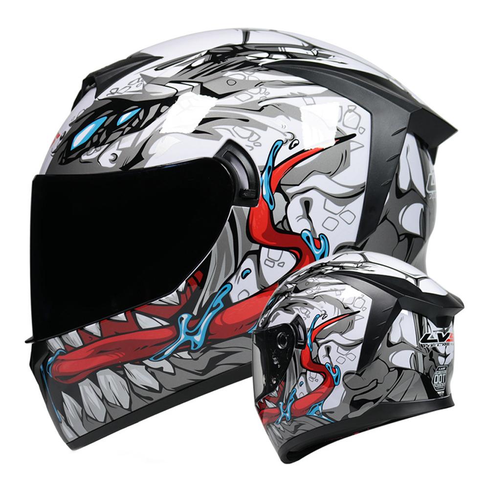 Motorcycle Helmet Carbon Fiber Wear-Resistant Biker Helmet Breathable Motocross Kask Anti-Fall Head Protection Full Face Helmets