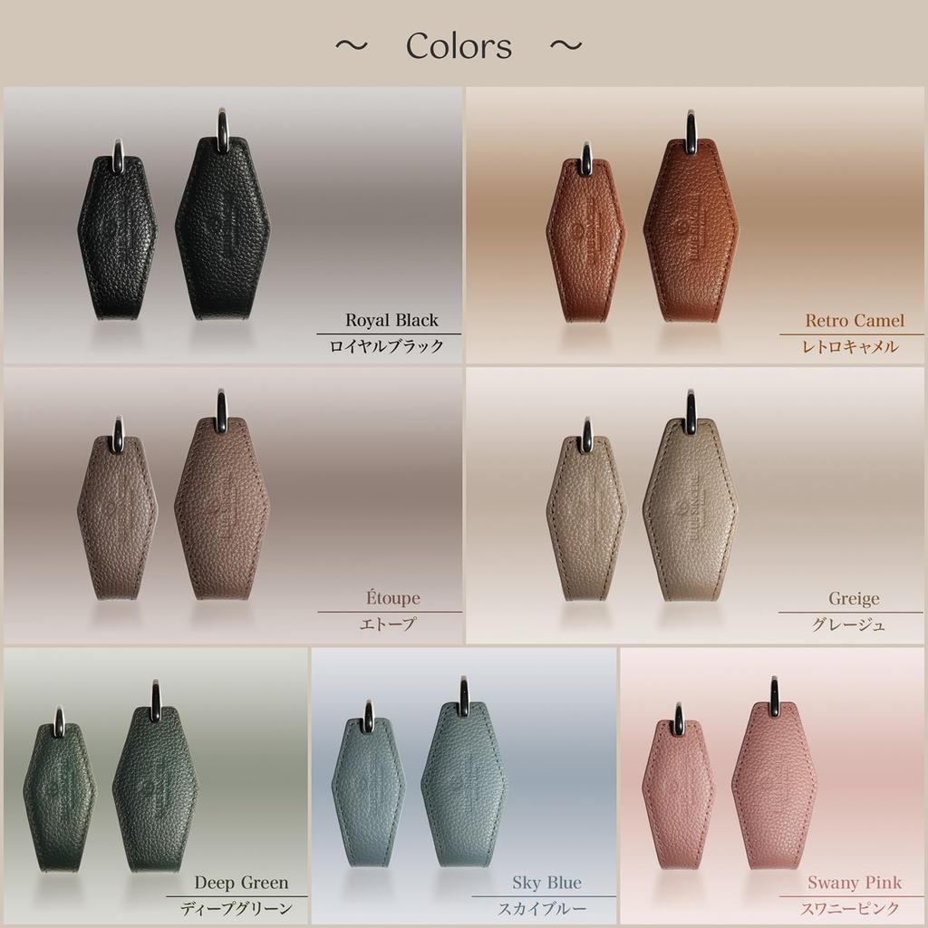 Genuine Leather Key Smart Key Holds 5 Makes a Great Gift KC7 [BLUE SINCERE] Women's Case, Compatible, Mini, Ultra-Lightweight, Keys, / (Size Small,