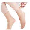 Langsha Women's Core-Spun Silk Nylon Socks - 5 Pairs: Short, Sheer, Black, and Transparent for Summer