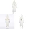 Costume da Suora Cosplay di Halloween in Tessuto Poliestere per Role Play Fantasy