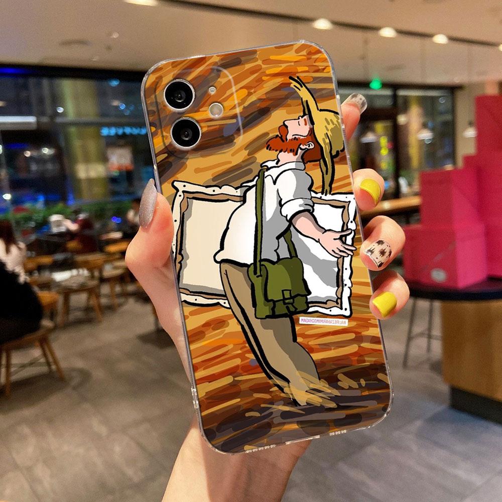 Van Gogh Starry Night Creative Print Phone Case for iPhone 17 16 15 14 13 12 11 Series Pro Max Plus Double Layer Protection