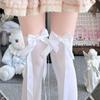 Knee Socks Summer Thin Transparent Black Stockings Long Tube Thigh Jk High Tube Tide Sexy Socks Butterfly Bottom Socks