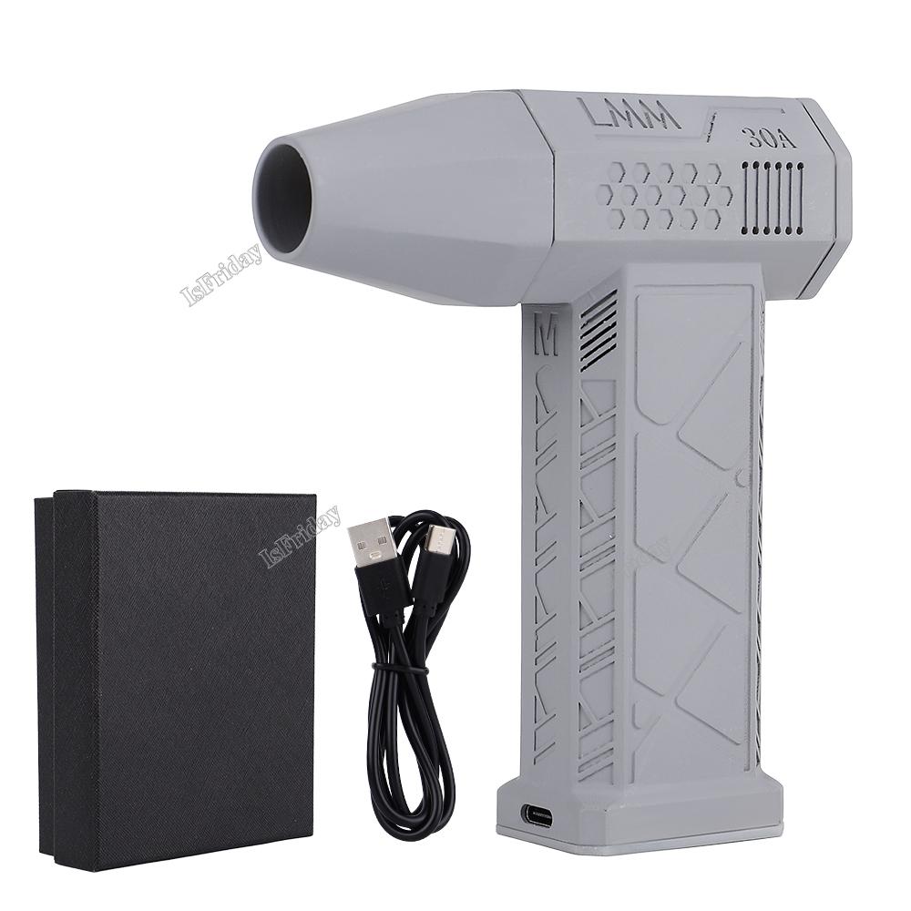 Mini Turbo Jet Fan 110000RPM 45m/s USB Oppladbar børsteløs motor hårføner Kraftig blåser med høyhastighets kanalvifte