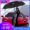 Adesivo de Carro Guarda-chuva Compacto Dobrável Totalmente Automático Personalizado Acessórios de Carro Para Ford Focus 2 3 mondeo mk3 f150 fusion mustan