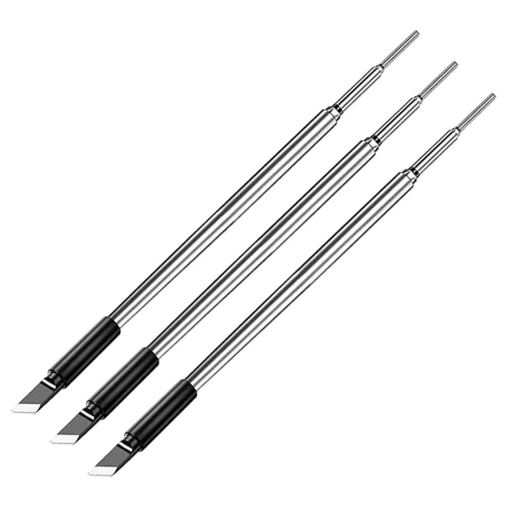 Metal Soldering Iron Tips Set 3pcs K Type C Type B Type for C210 Soldering Iron For Precision Electronic Component Work