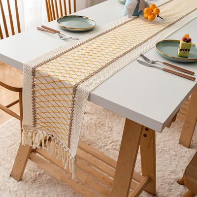 Böhmisch Rustikal Hochzeit Brautparty Abendessen Baumwolle Leinen Tischläufer