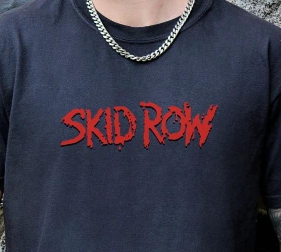 

Skid Row T-Shirt Heavy Metal Band on Premium Vintage Black Comfort Colors Tee 4XL