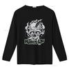 Vintage 90s Murphys Law NYHC Skull T Shirt with Knife and Flame Design Vintage Washed Comfortable Versatile Stretched Fashion