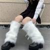 Warm Boot Covers Winter Foot Warming Covers Cozy Faux Fur Leg Warmers  for Women Girls
