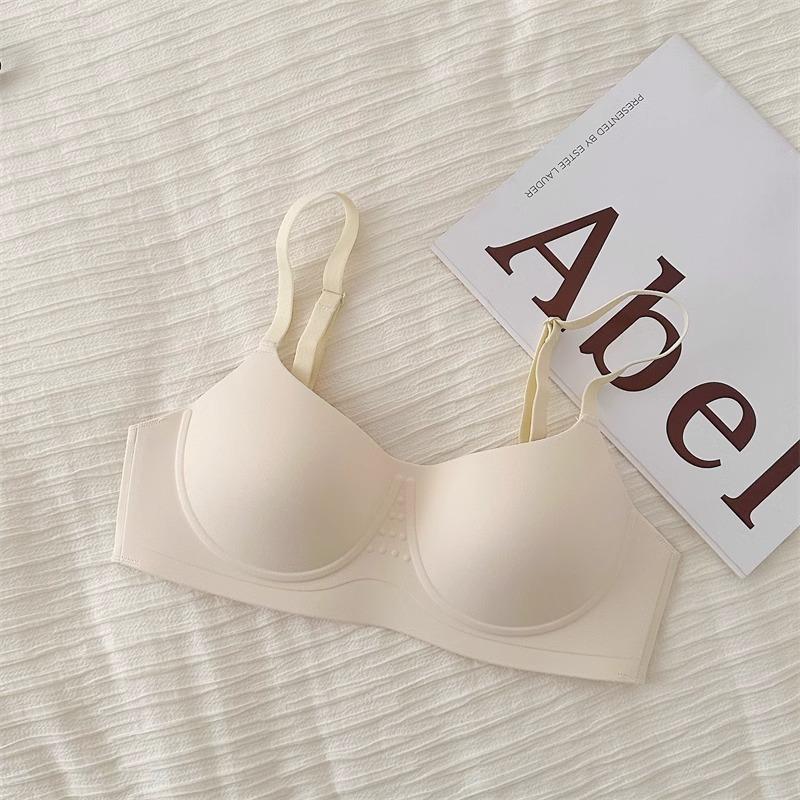 

Round and seamless, big breasts and small breasts gather, thin anti-sagging soft support one-piece bra cover in summer s (suitable for 32/70ab)