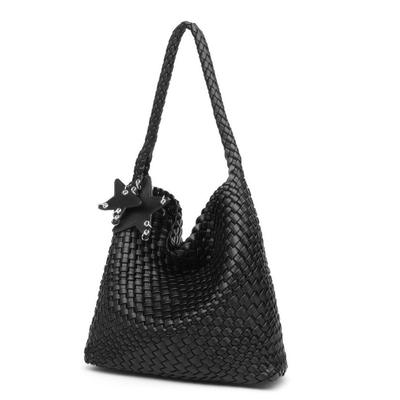 Premium sense niszowa ręcznie tkana torba duża torba typu tote casualowy leniwy styl torba na ramię pod pachę