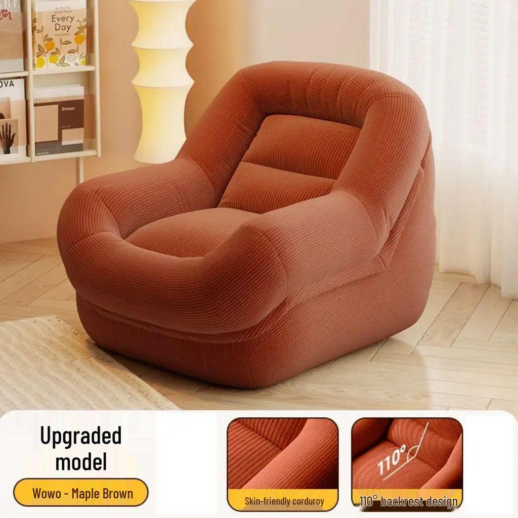 Versatile Lounge Chair: Recline, Sleep, and Relax. Ideal for Balcony, Bedroom, or Living Room.