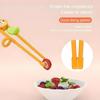 Bacchette Divertenti Animali per Bambini Cartone Animato Grado Alimentare Bacchette di Allenamento Stoviglie per Bambini