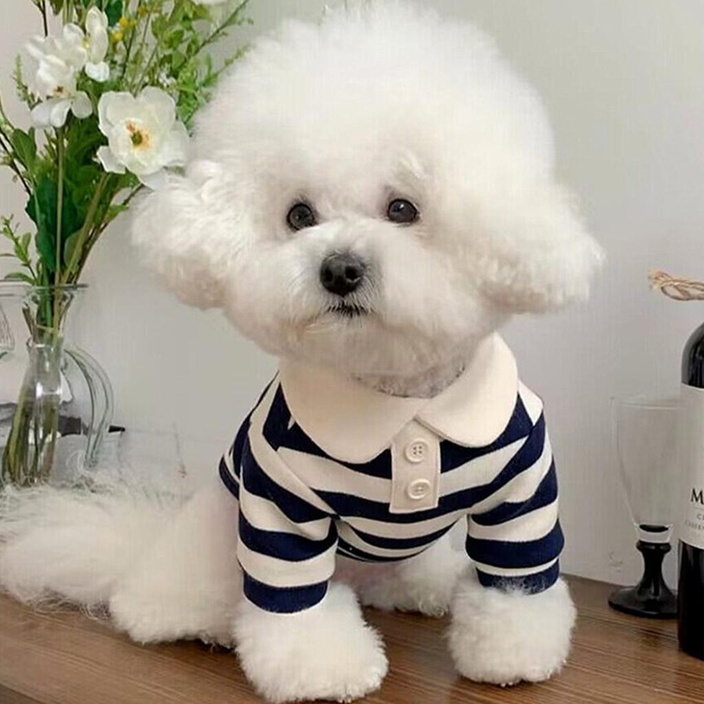 Hot Sale Three-Color Striped Dog Pet T-shirt for Spring Summer Leisure Premium Pet Clothes