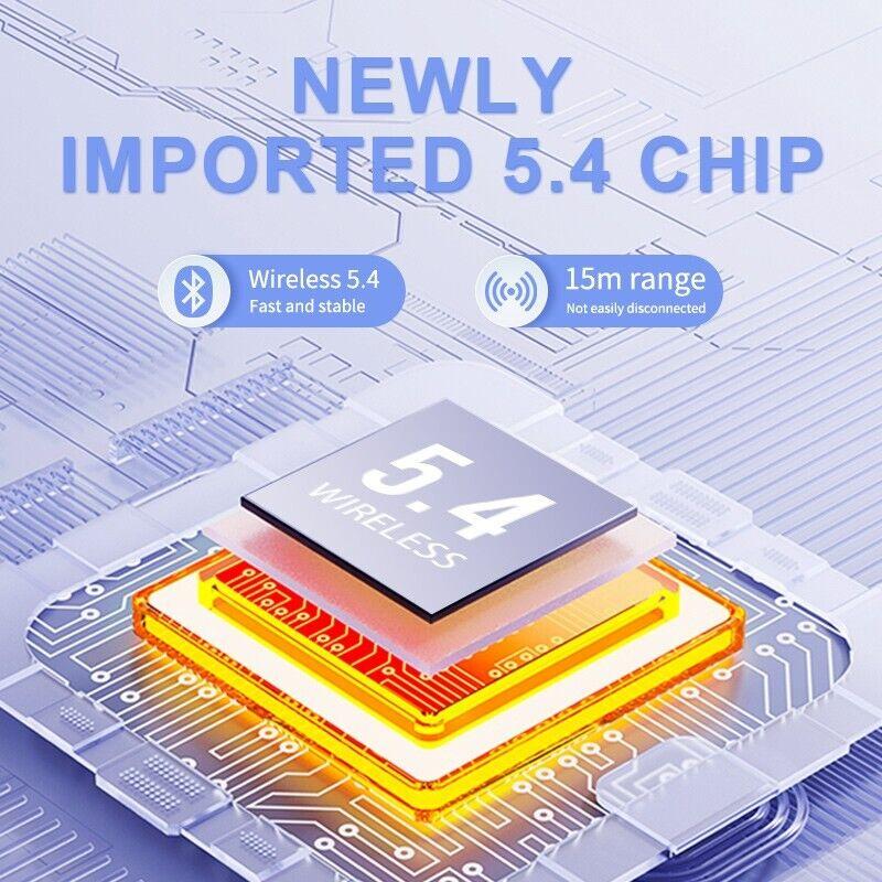 Motorcycle Helmet Headset Wireless Handfree Call Waterproof Bt 5.4 Moto Headphone With Fm Radio Large Led Display For Rider