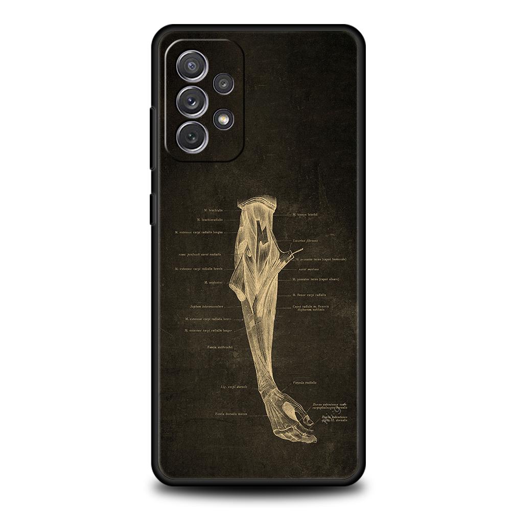 Skeleton Chalkboard Body Heart Case Pro Samsung A24 A12 A14 A32 A50 A70 A20E A20S A10S A22 A30 A40 A34 A54 A42 A52 5G A04s Obal