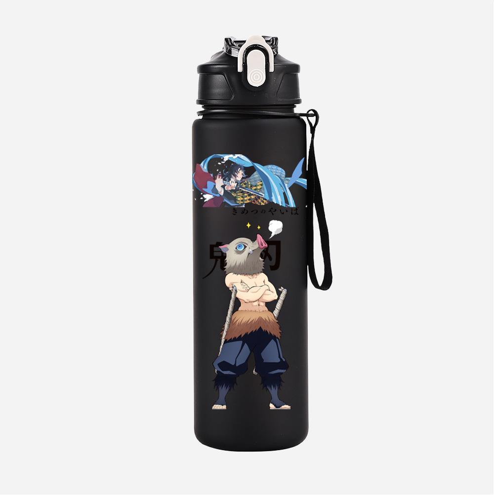 Anime Demon Slayer Printed Large Capacity Water Cup Demon Hunters Outdoor Portable Drinking Bottle for Boy Girl Gift