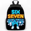 Steal A Brainrot Six Seven Backpack For Primary School Students Bags Brainrot 67 Backpack 3D Cartoon School Bag for Children Bag