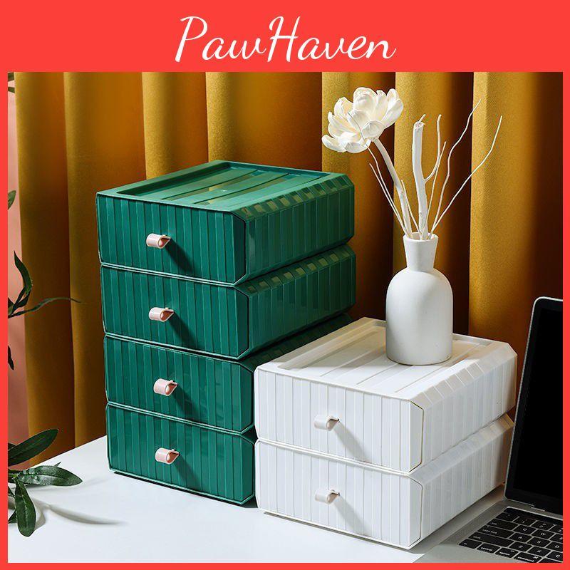Desk Storage Organizer Box Desktop Cosmetic Mini Drawer School Supplies Office