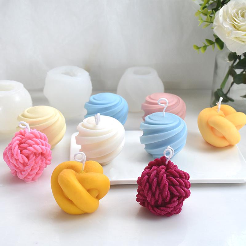 Magic Knot Yarn Ball Candle Mold: DIY Creative Silicone for Aromatherapy
