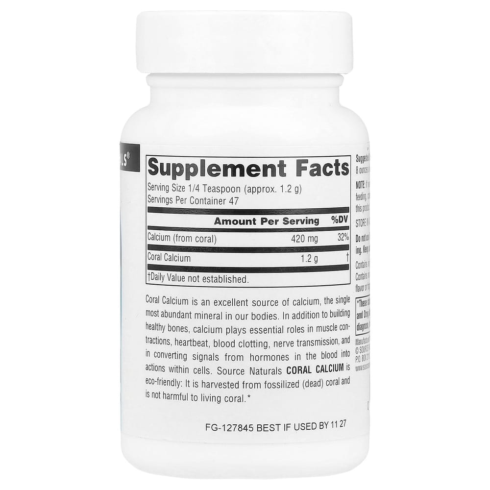 Source Naturals Coral Calcium Powder 56.7g (2oz)