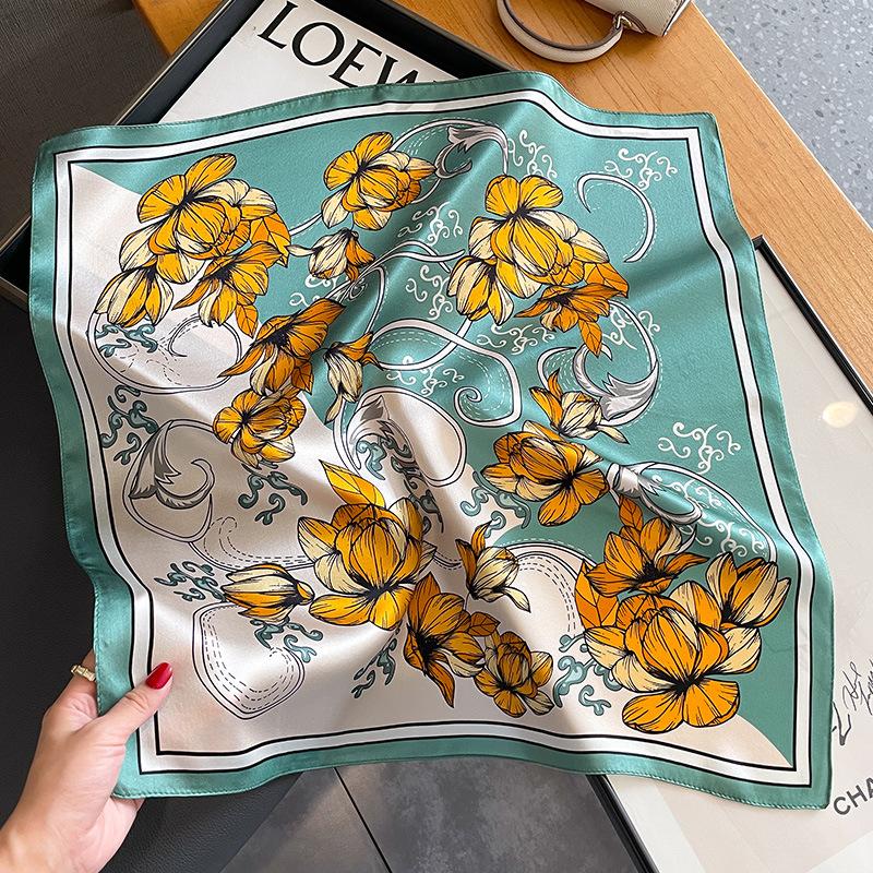 100% Silk Scarf Bandana Women Square Scarves Wrap Kerchief Mulberry Spring Fashion Luxury High Quality Headband Hijab Shawls